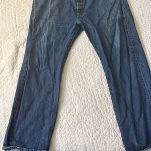 BIG AND TALL! Levi's Blue 501 Jeans Classic Denim 44x32